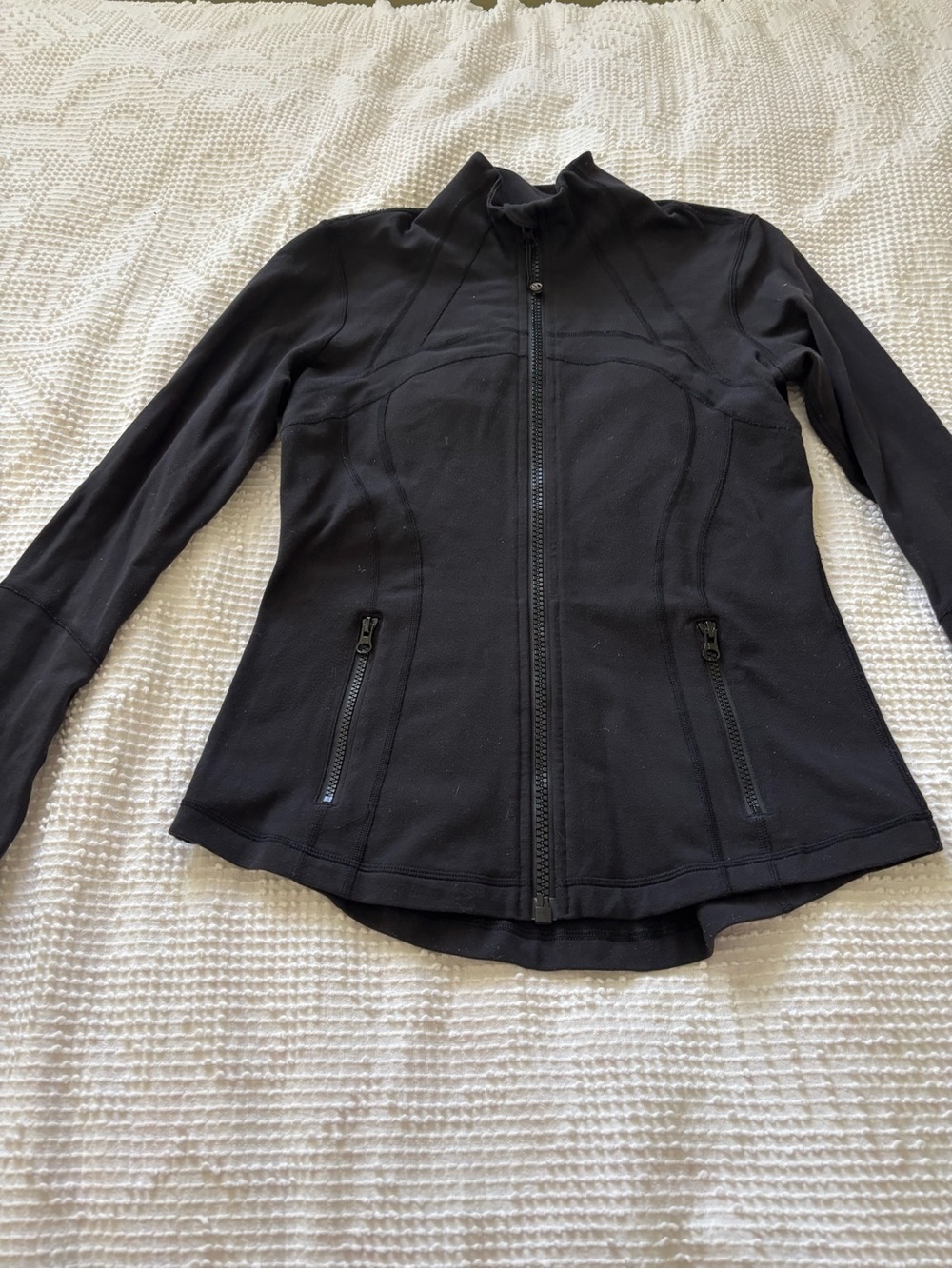 Lululemon Define Jacket Size 8 Black Vintage Full Zip Luon
